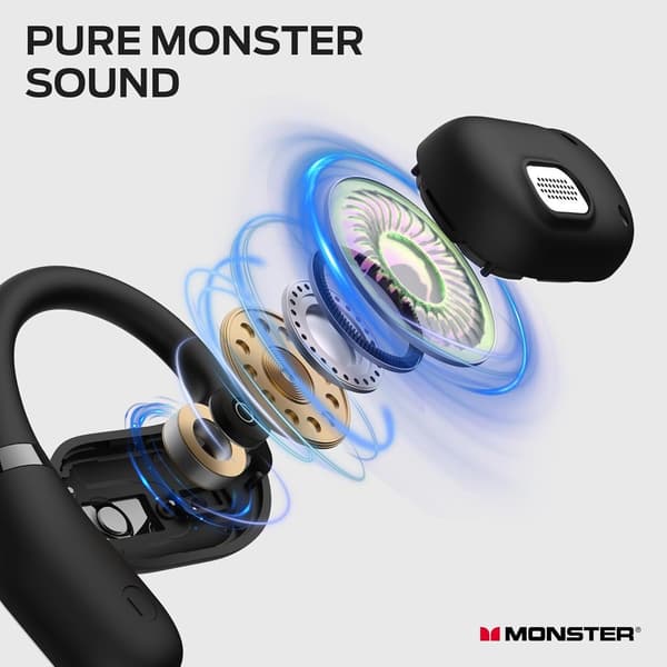 Monster Open Ear AC317 Bluetooth-headset svart svart