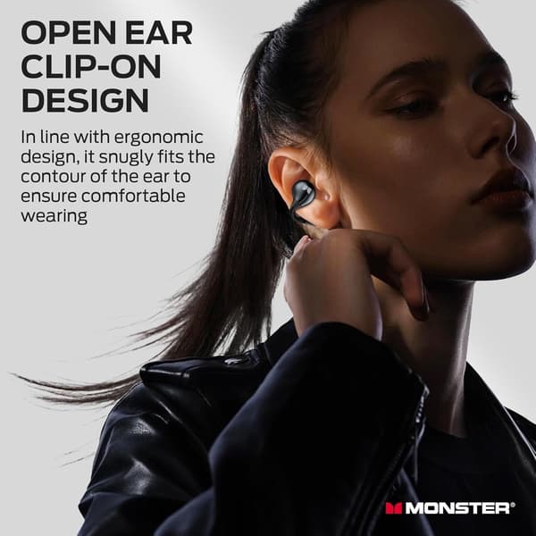 Monster Open Ear AC600 Bluetooth Headset svart svart
