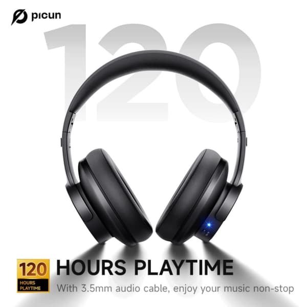 Picun B8 Svart Headset Bluetooth-hörlurar svart