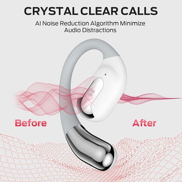 Monster Open Ear AC317 Bluetooth-headset vitt vit