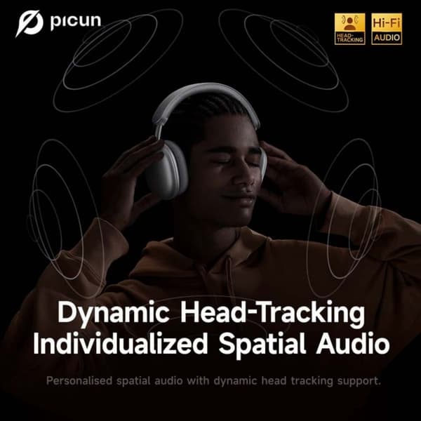 Picun F8 Pro Silver Headset Bluetooth Hörlurar silver