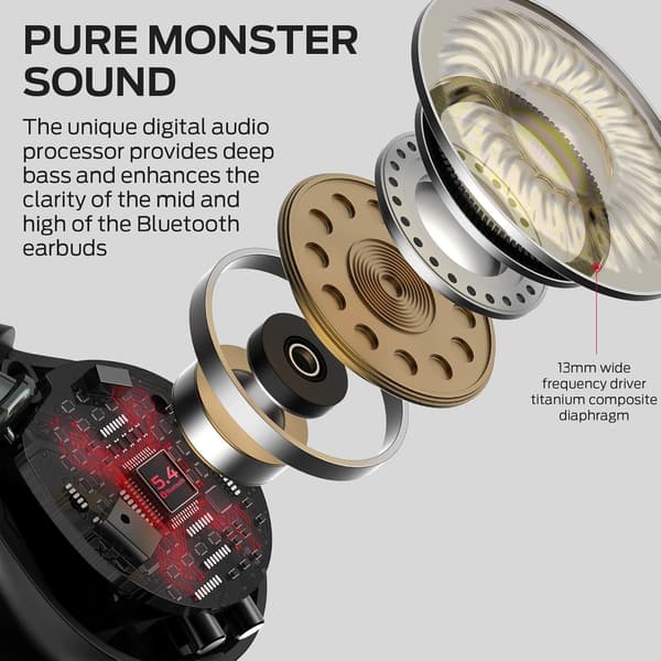Monster Open Ear AC600 Bluetooth Headset svart svart