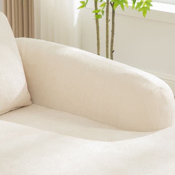 HOMAIRE modulsoffa i chenille med 30D högelastiskt skum, beige Beige