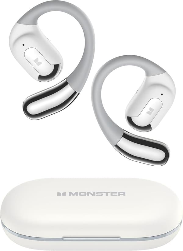 Monster Open Ear AC317 Bluetooth-headset vitt vit
