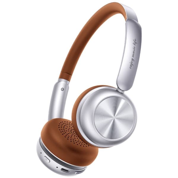 Picun R2 silverbruna över-örat Bluetooth-hörlurar brun