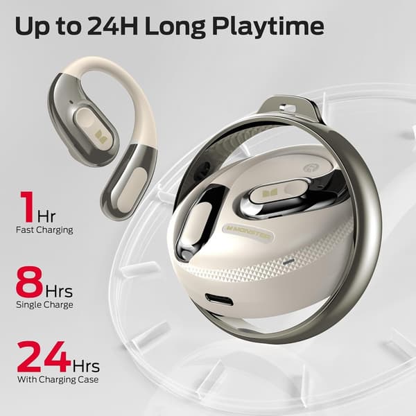 Monster Open Ear AC330 Bluetooth Headset Färg Guld vit