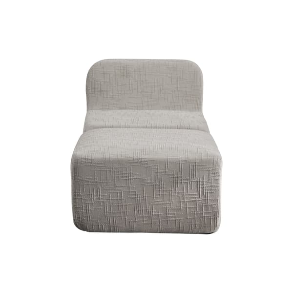 HOMAIRE modulär kompressionssoffa i chenille, fylld med 30D högelastiskt skum, grå Grå 76.5 x 182.5 x 73 cm