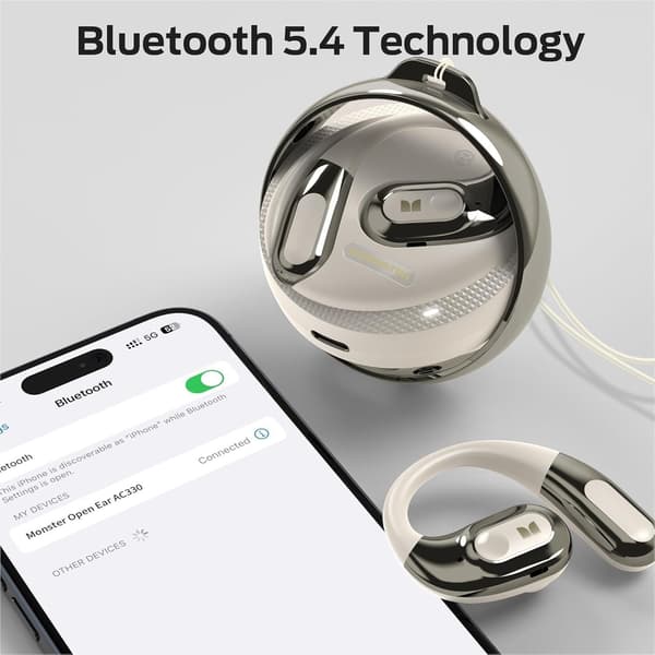 Monster Open Ear AC330 Bluetooth Headset Färg Guld vit