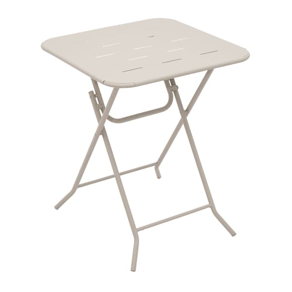 HOMAIRE Utemöbelset 3-del, vikbart bistroset i beige stål Beige