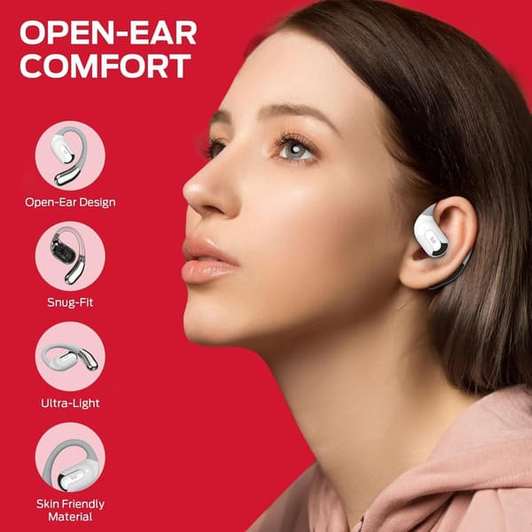 Monster Open Ear AC317 Bluetooth-headset vitt vit