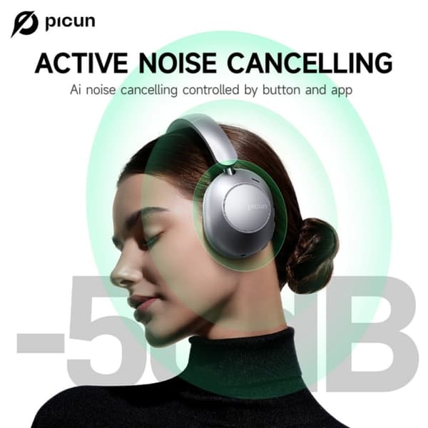 Picun F6 Silverfärgad headset Bluetooth-hörlurar silver