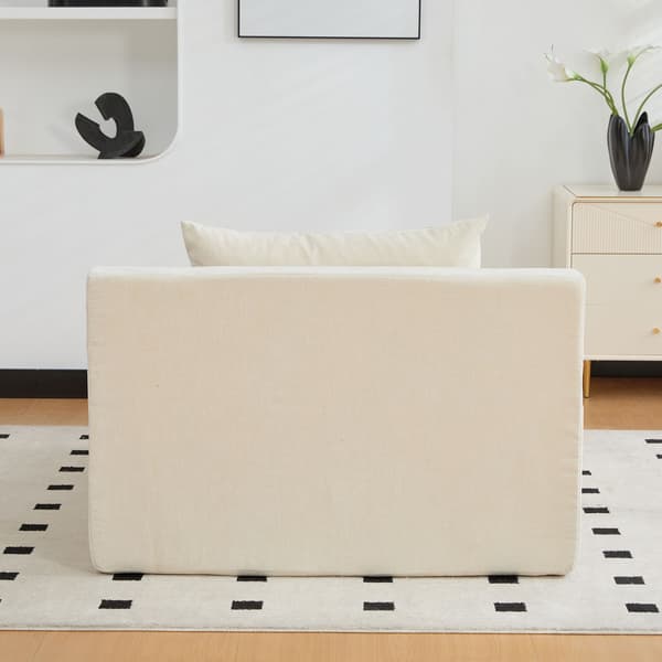 HOMAIRE modulsoffa i chenille med 30D högelastiskt skum, beige Beige