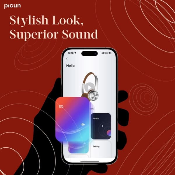 Picun R2 Cloud Smoke Lila Headset Bluetooth Headset lila