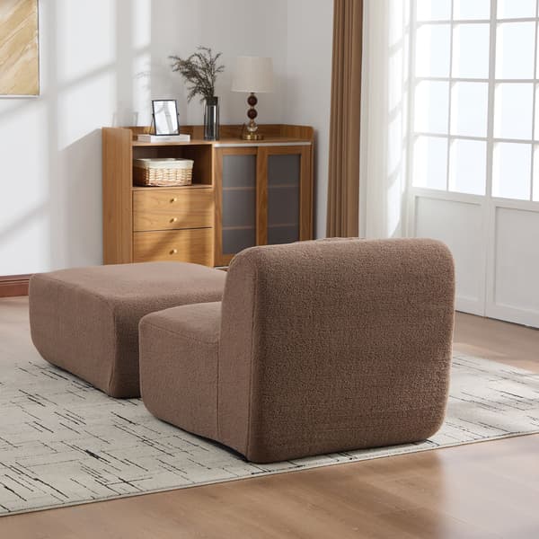 HOMAIRE D3095CD-Camel Chenille-soffa i kamelfärg Camel 79 x 177 x 71 cm