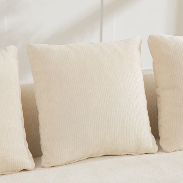 HOMAIRE modulsoffa i chenille med högelastiskt skum, beige Beige