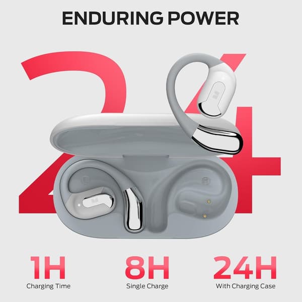 Monster Open Ear AC317 Bluetooth-headset vitt vit