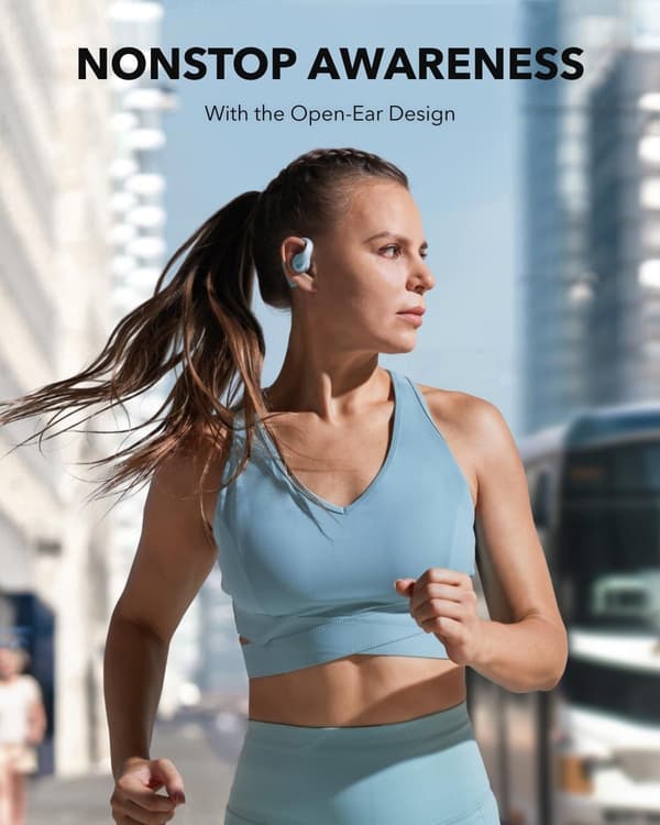 anker Soundcore AeroFit pro Sport Bluetooth Hörlurar Blå blå