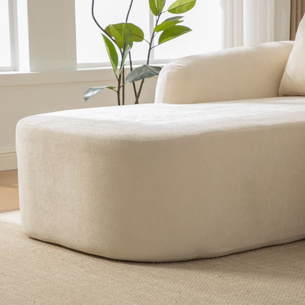 HOMAIRE modulär kompressionssoffa i chenille med 30D högelastiskt skum, beige Beige