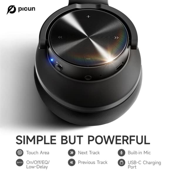 Picun B8 Lila headset Bluetooth-hörlurar lila