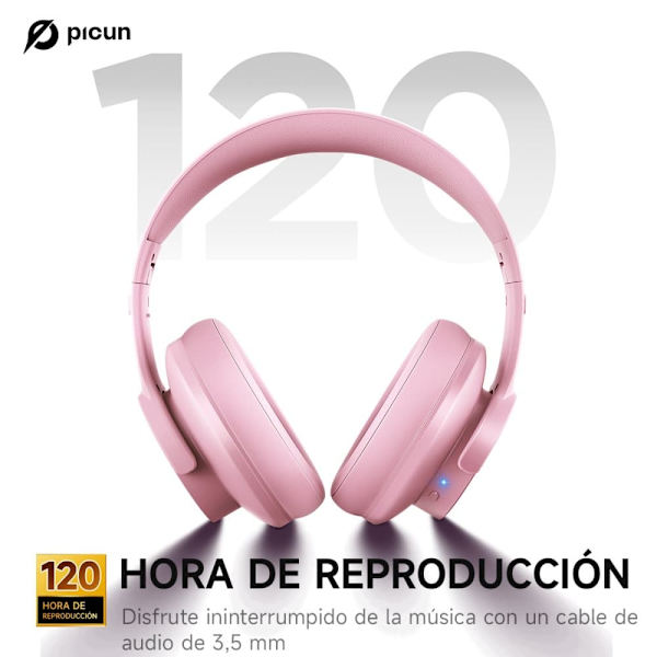 Picun B8 rosa headset Bluetooth-hörlurar rosa