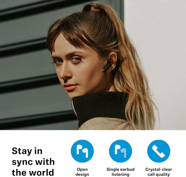Sennheiser ACCENTUM Open True Wireless Bluetooth Hörlurar Svart svart