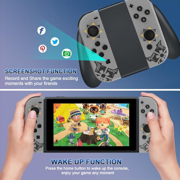 Handkontroll kompatibel med Nintendo Switch Monster Hunter svart