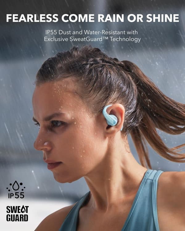 anker Soundcore AeroFit pro Sport Bluetooth Hörlurar Blå blå