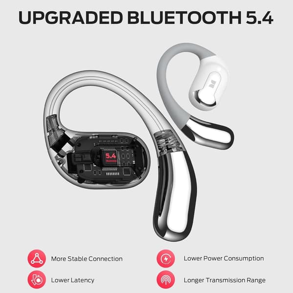 Monster Open Ear AC317 Bluetooth-headset vitt vit