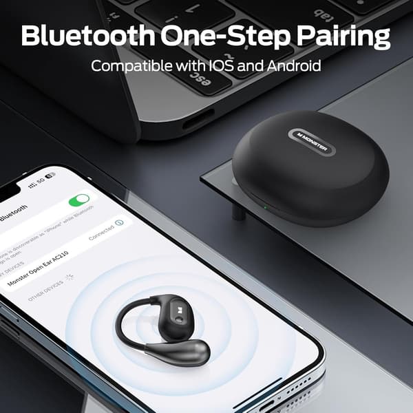 Monster Open Ear AC210 Bluetooth Headset svart svart