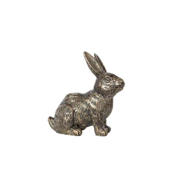 A Lot Decoration - Ljusstake Hare 14 cm - guldbrun 1 st Guld