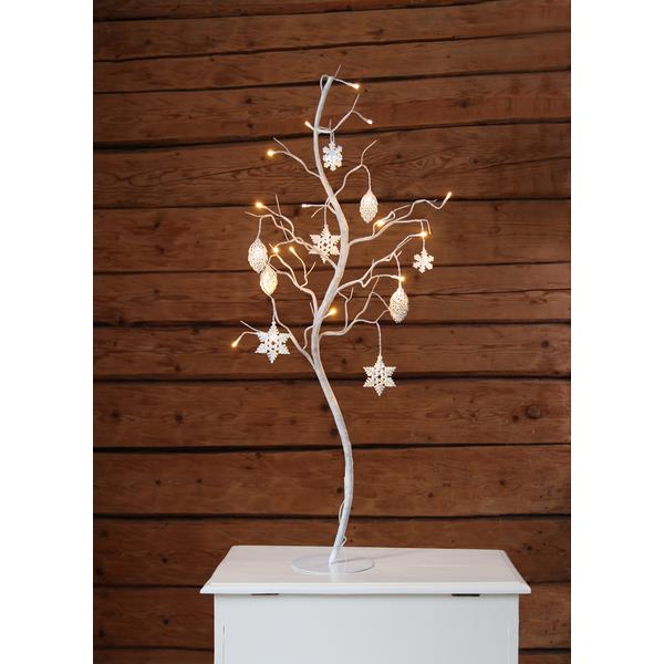Dekorationsträd Jul LED Decora med belysning Vit