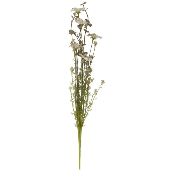 Konstgjord Blomma vita / gröna nyanser 50 cm Vit