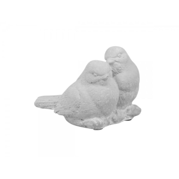 Gravdekoration Fåglar H9 / L12 / W10 cm Franskgrå Mörkgrå