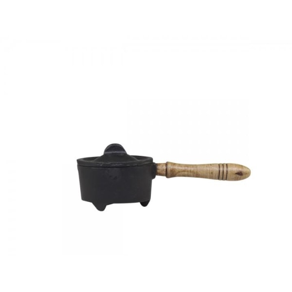 Kastrull Nolay gjutjärn med lock mini H4.7 / L14 / B7 cm svart Svart