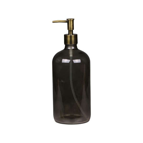 Flaska med 2 pumpar 1000 ml. H26 / Ø9,5 cm 1st diskmedel grå