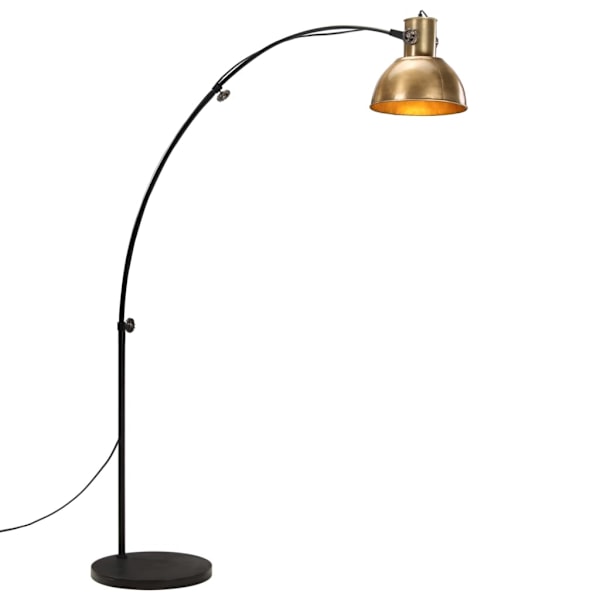 Golvlampa 25 W antik mässing 150 cm E27 Default Title