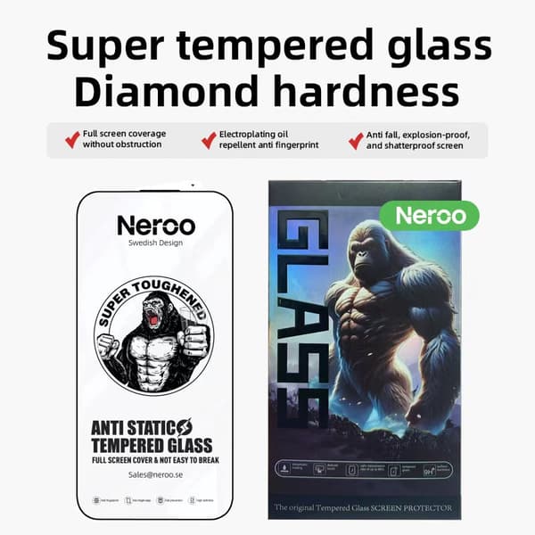 NEROO Skärmskydd för iPhone 16 Pro Max – 5-Pack | Swedish Design