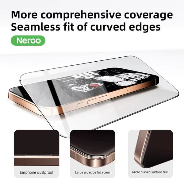 NEROO Skärmskydd för iPhone 16 Pro Max – 5-Pack | Swedish Design