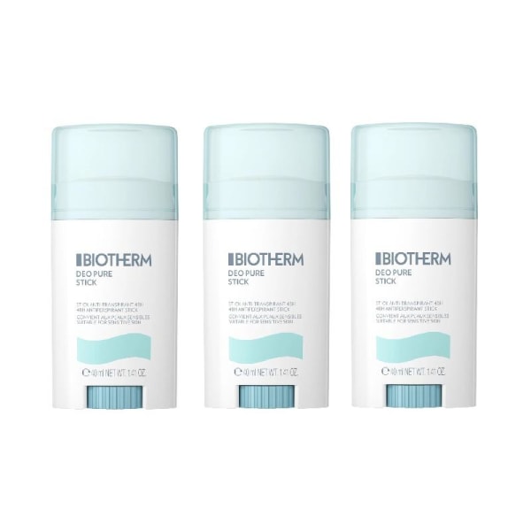 Biotherm Deo Pure Deostick 48h 40ml 3 kpl