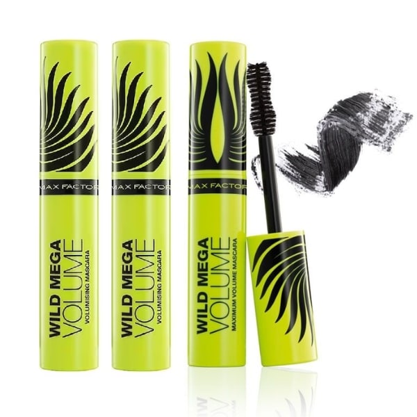 Max Factor Wild Mega Volume Mascara Black 11ml - 3 pack