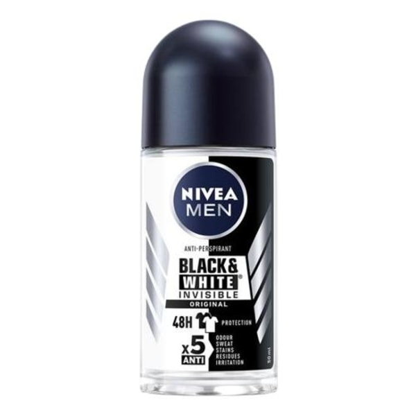 Nivea Roll-on Black & White Invisible Original 50ml
