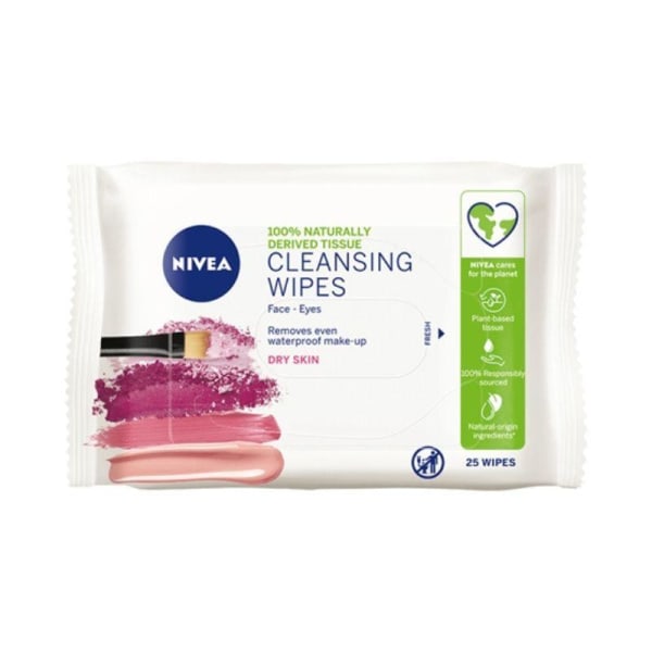 Nivea Essentials Wipes 3-1 Gentle Cleansing x25 pakkaus