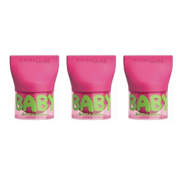 Maybelline Baby Lips&Cheek Shimmer Flirty Pink 3-pakkaus