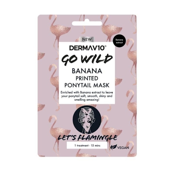 Derma V10 Go Wild Ponytail Mask Banana 1-pack