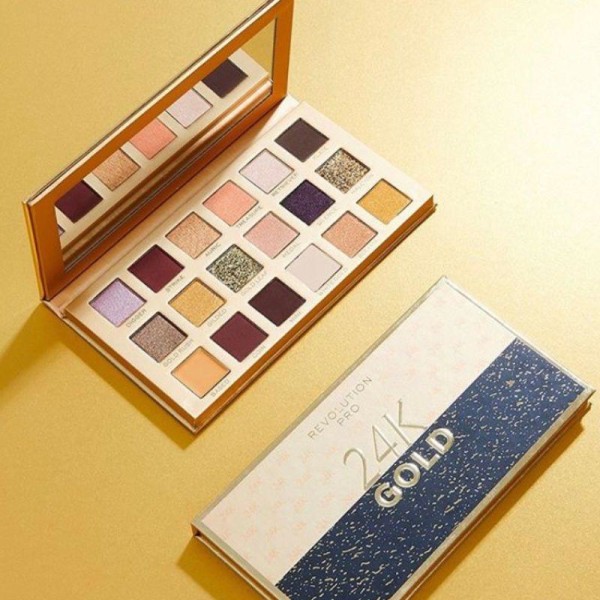 Makeup Revolution Eye Pro 24K Gold Shadow Palette 18 X 1 Gr