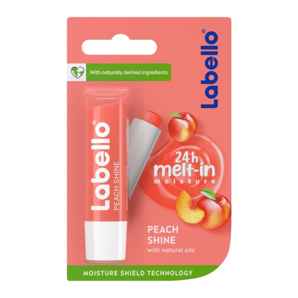 Labello Peach Shine -huulivoide 4,8 g