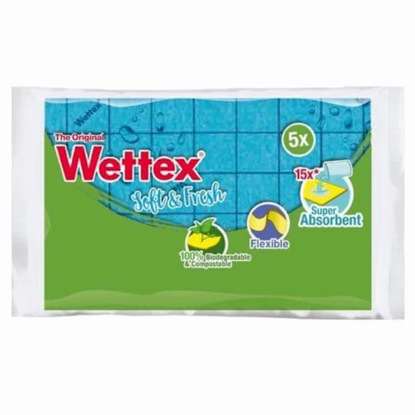 Wettex Soft Fresh Lime/Blå 5pack