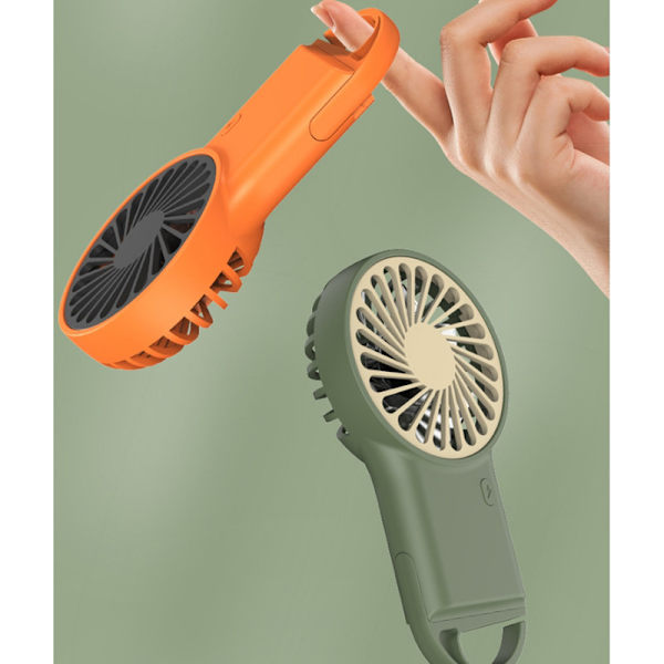 Kannettava kädessä pidettävä turbotuuletin, kannettava tuuletin matkoille/ulkoiluun/sisätiloihin oranssi