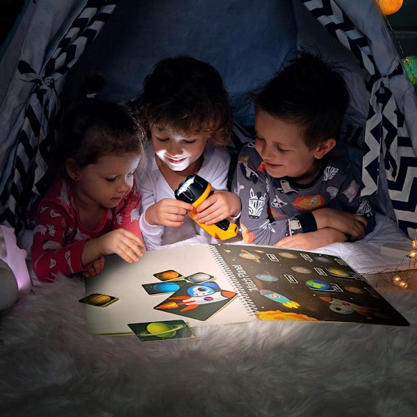 Montessori Busy Book 12 Sider, Lærende Legetøj 2-4 År, Bærbar Aktivitetsbog til Børn