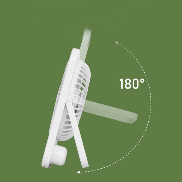Bärbar USB skrivbordsfläkt,starkt luftflöde, 35 dB ultratyst,5 hastigheter skrivbordsfläkt, lutningsvikbar, minibordsfläkt för hem kontor bord sovrum